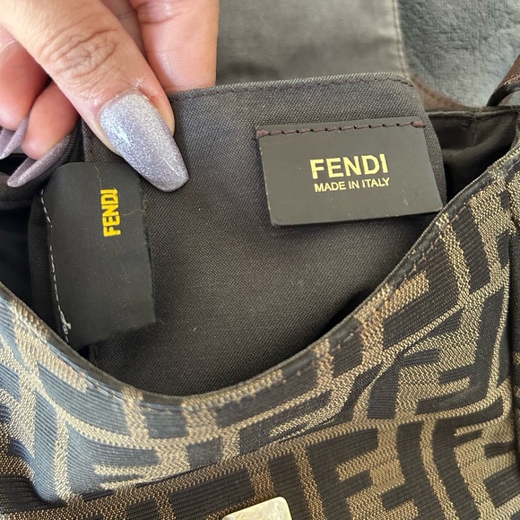 Fendi small zucca canvas artic crossbody brown fabric - Picture 9 of 12